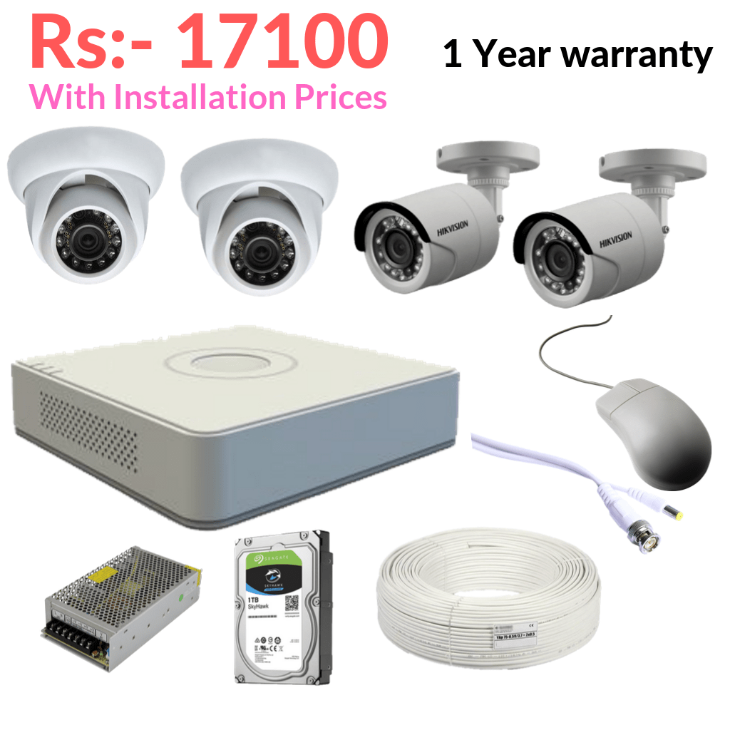 4 channel cctv camera